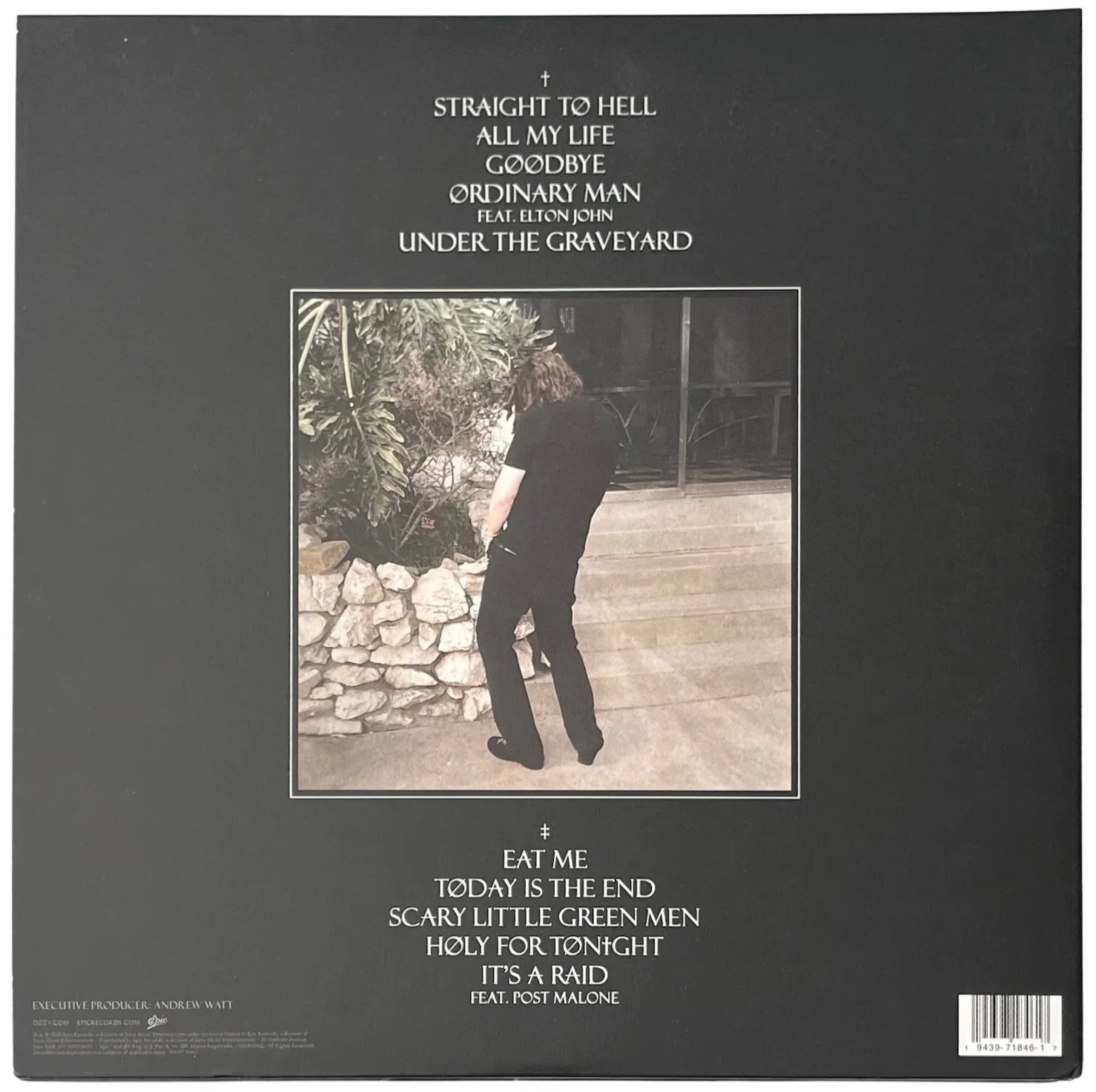 Ozzy Osbourne Signed Ordinary Man Vinyl Record PSA COA AI98515, image 3