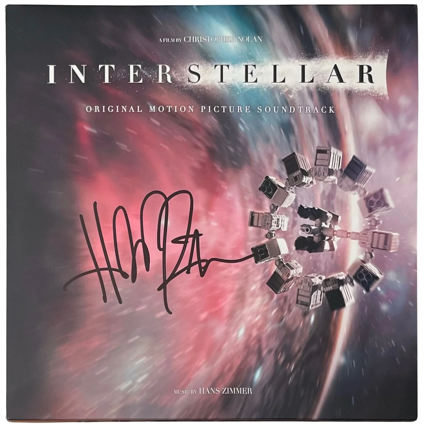 Hans Zimmer Signed Interstellar Movie Soundtrack Vinyl Record JSA COA CH47957, изображение 2