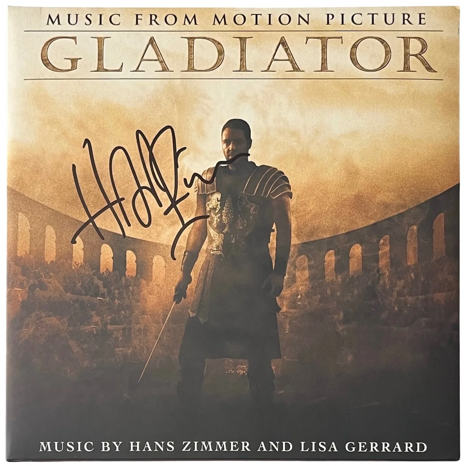 Hans Zimmer Signed Gladiator Movie Soundtrack Vinyl Record JSA COA CI14508, image 2