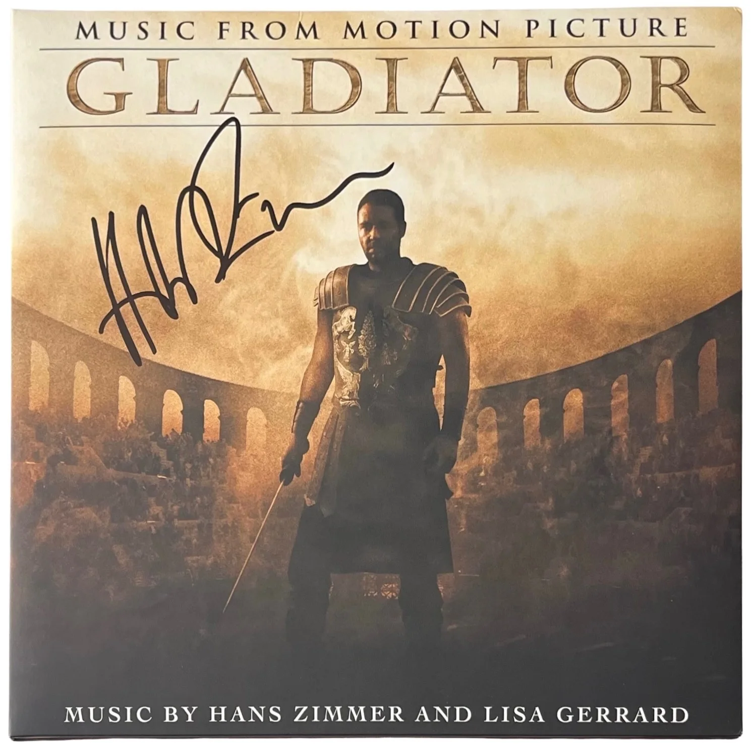 Hans Zimmer Signed Gladiator Movie Soundtrack Vinyl Record JSA COA CH47958, image 2