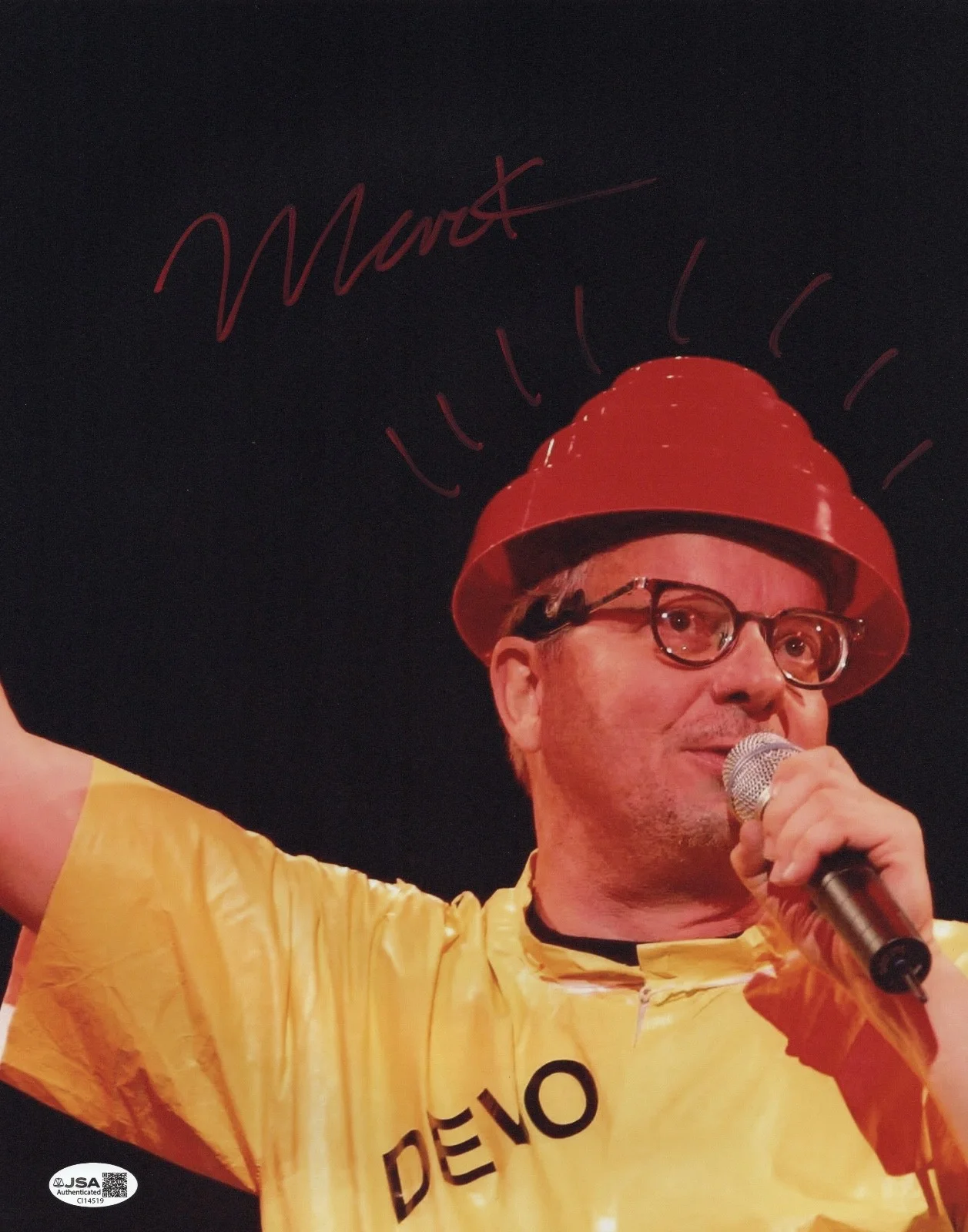 Mark Mothersbaugh DEVO Signed 11x14 Photo JSA COA CI14519, image 2