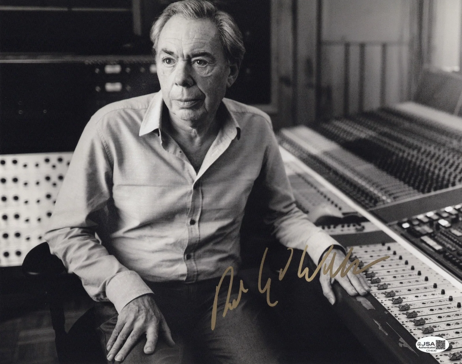 Andrew Lloyd Webber Signed 11x14 Photo JSA COA CI14530, image 2