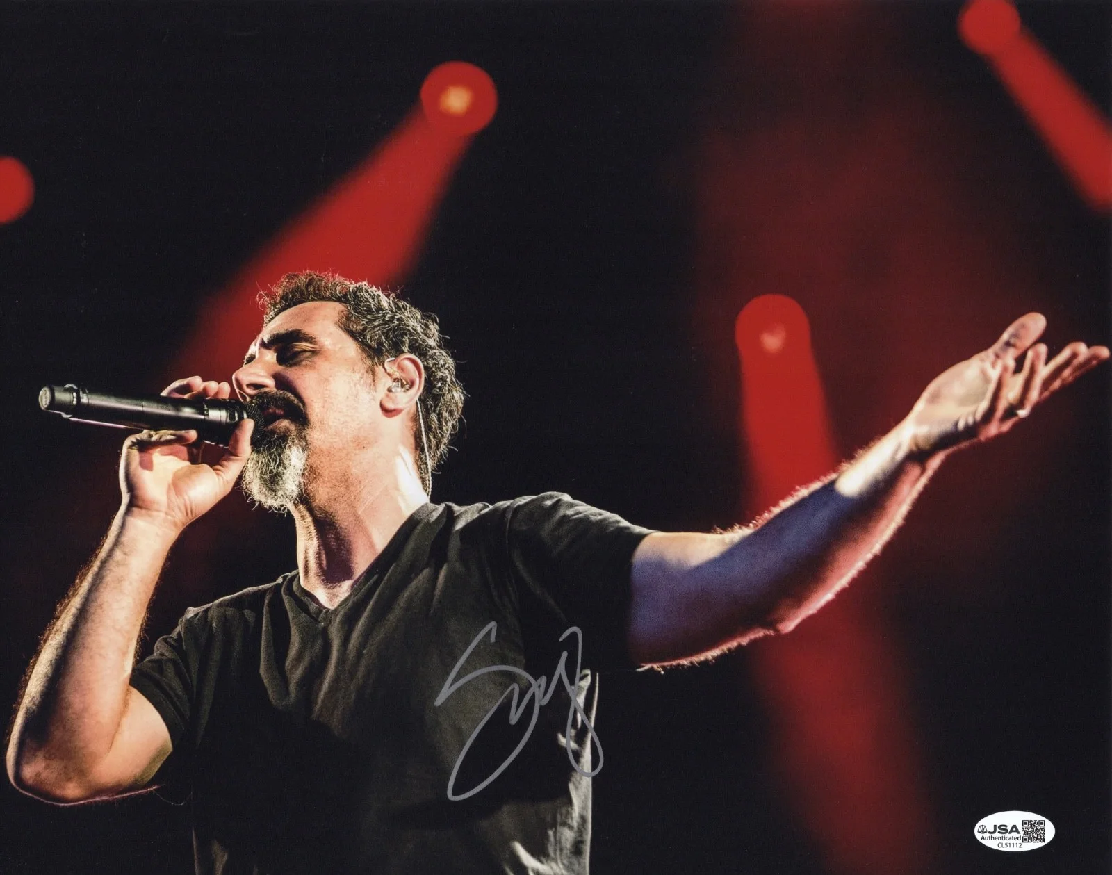 Serj Tankian System Of A Down Signed 11x14 Photo JSA COA CL51112, image 2