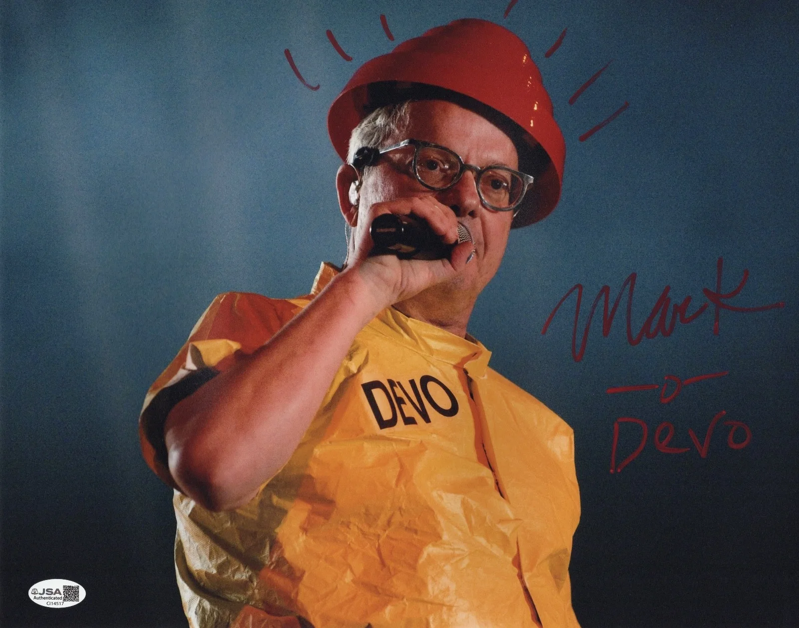Mark Mothersbaugh DEVO Signed 11x14 Photo JSA COA CI14517, изображение 2
