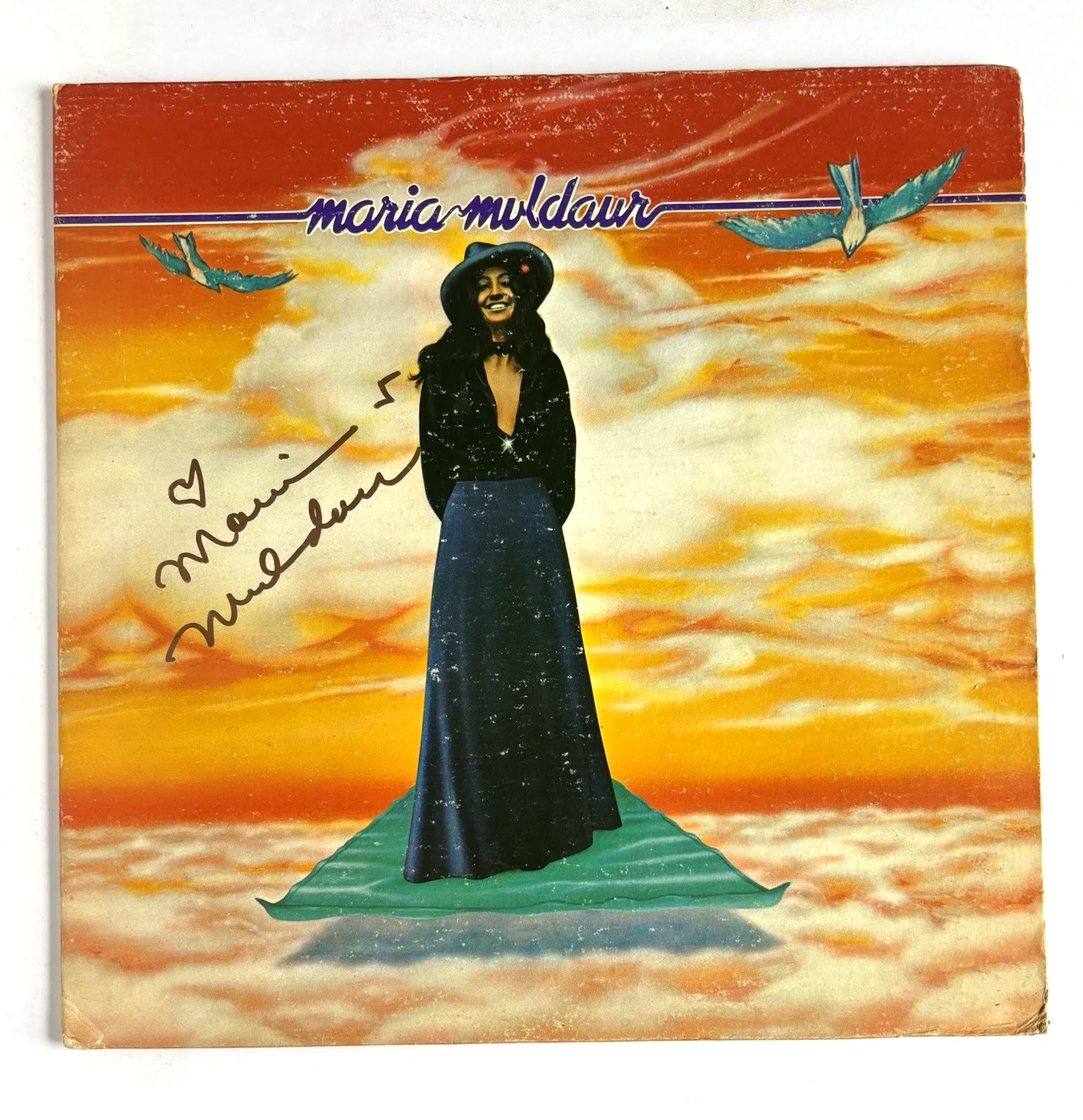 MARIA MULDAUR Signed MIDNIGHT AT THE OASIS LP Vinyl Album PSA DNA COA, image 2