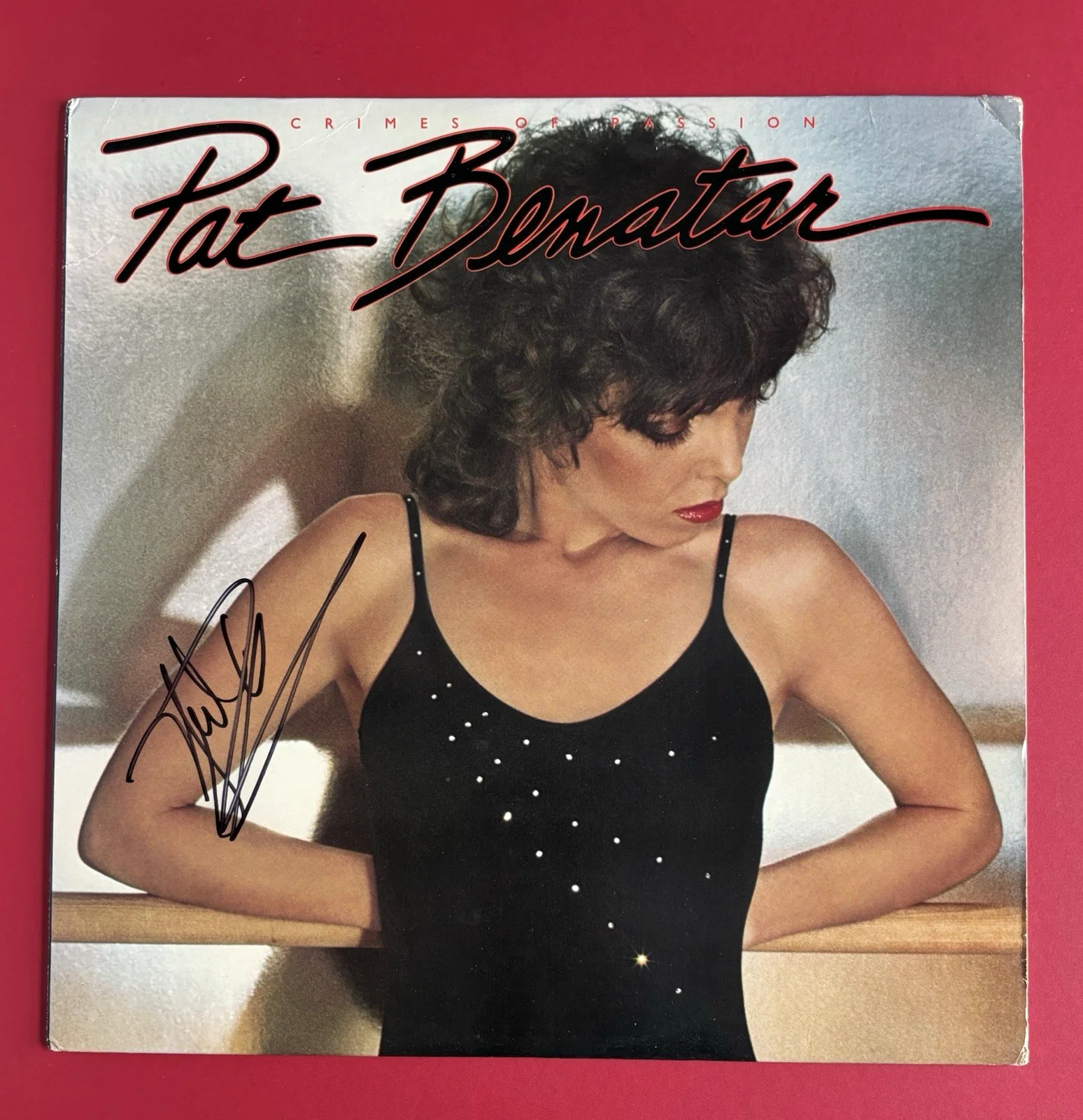 NEIL GERALDO Signed PAT BENATAR Crimes Of Passion LP Vinyl Album PSA DNA COA, изображение 2