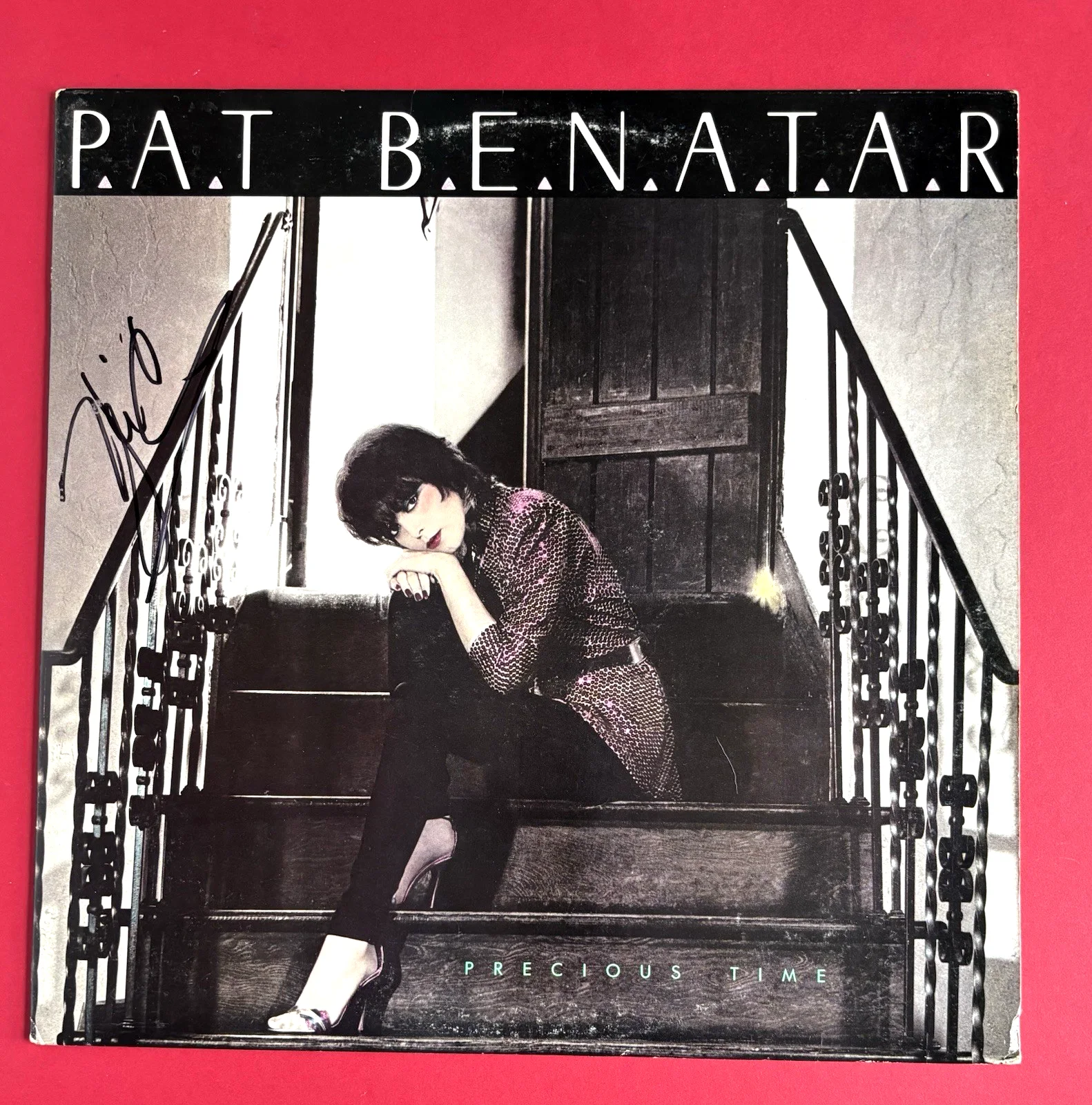 NEIL GERALDO Signed PAT BENATAR Precious Time LP Vinyl Album PSA DNA COA, изображение 2