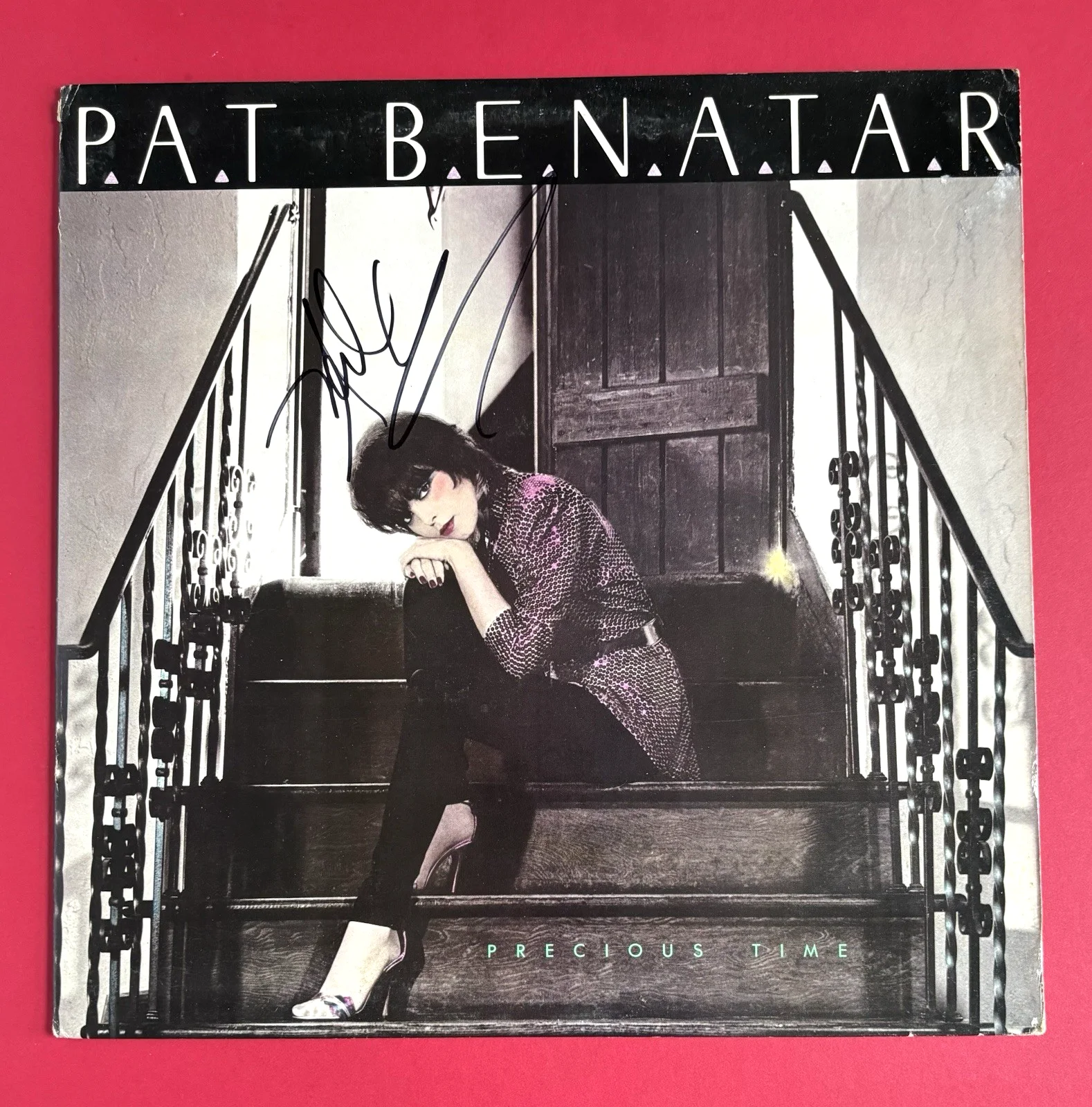 NEIL GERALDO Signed PAT BENATAR Precious Time LP Vinyl Album PSA DNA COA, image 2