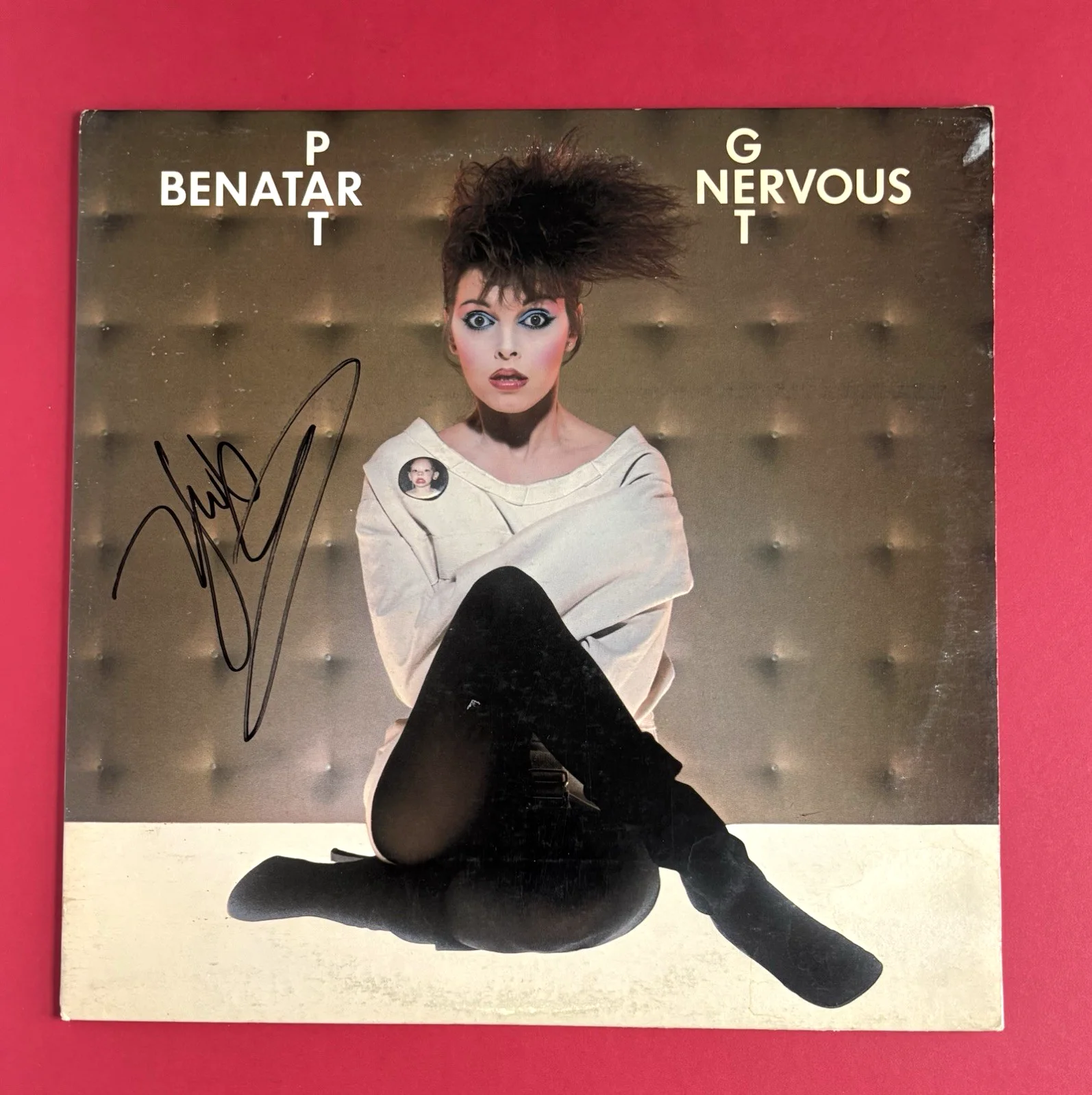 NEIL GERALDO Signed PAT BENATAR Get Nervous LP Vinyl Album PSA DNA COA, изображение 2