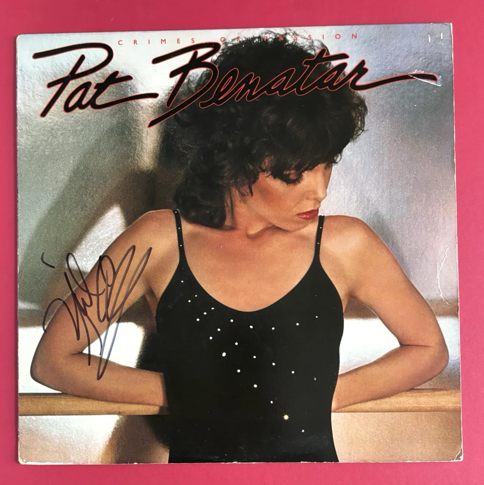 NEIL GERALDO Signed PAT BENATAR Crimes Of Passion LP Vinyl Album PSA DNA COA, изображение 2