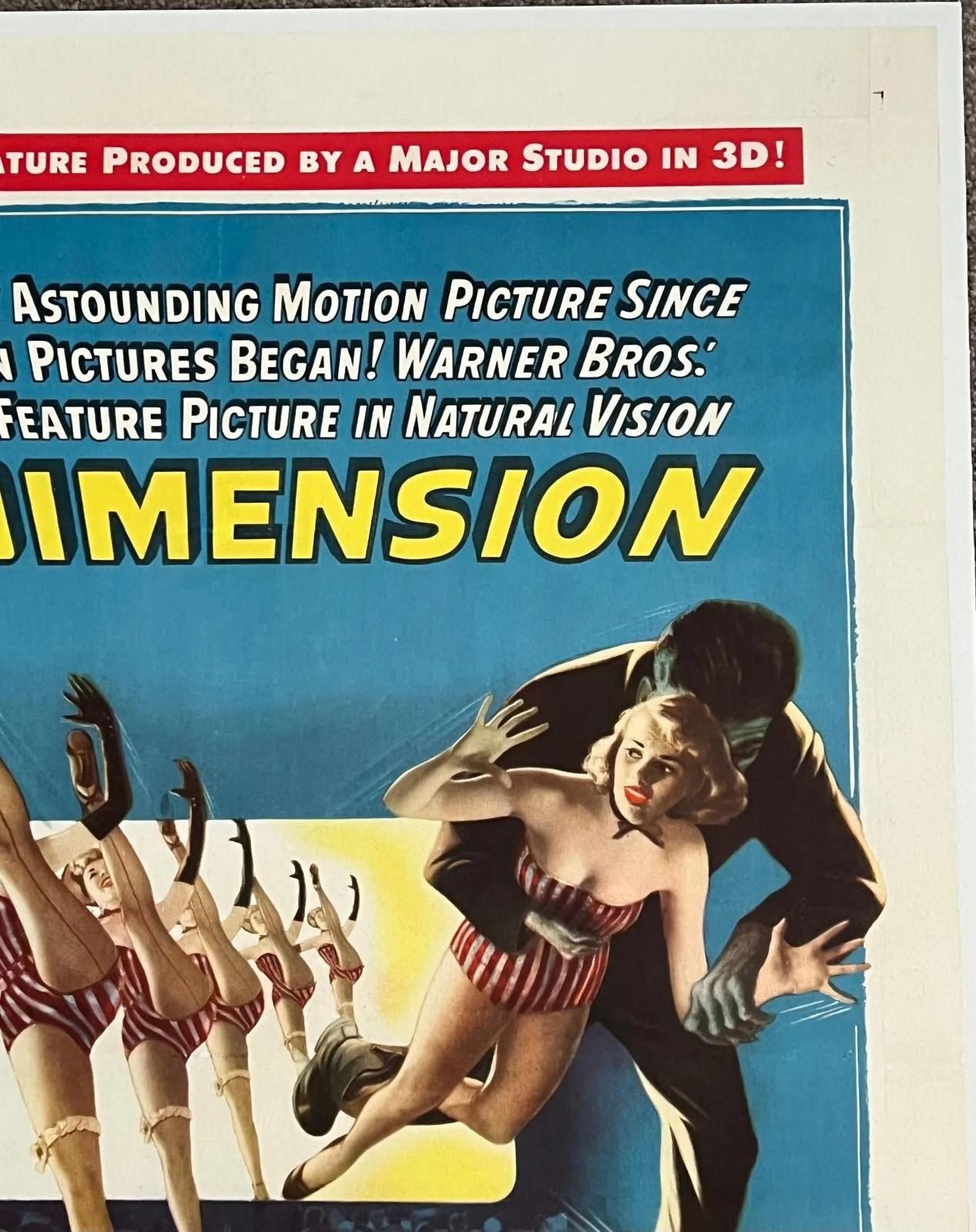 House of Wax Original US 1 Sheet LINEN BACKED Film Poster 1953 w/certificate, изображение 5