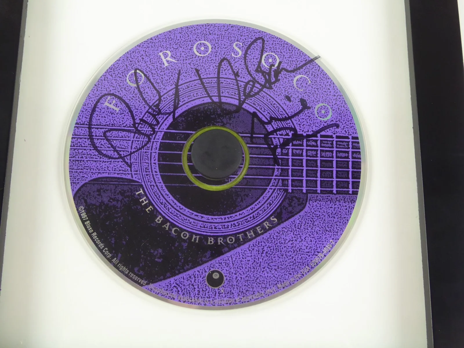 Michael Bacon — The Bacon Brothers Signed CD Forosoco Framed Matted w/ Cover Kevin Michael, image 2