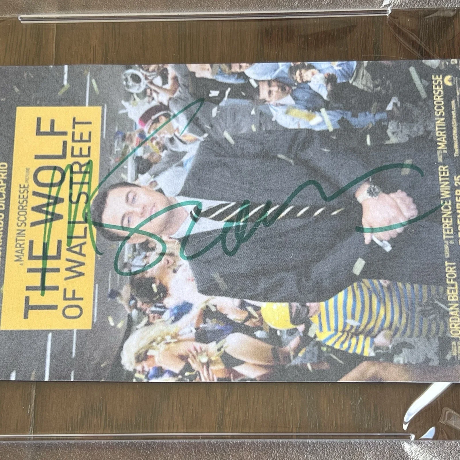 MARTIN SCORSESE Autograph WOLF OF WALL STREET Souvenir Print Signed * PSA, image 4