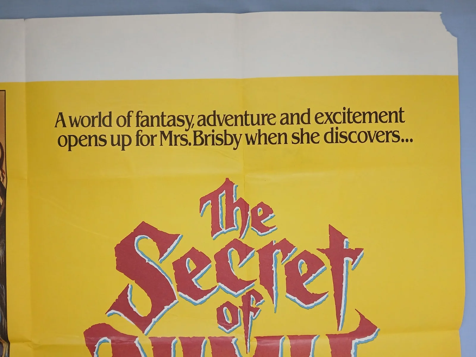 THE SECRET OF NIMH (1982) original UK quad poster - Don Bluth animation, изображение 3