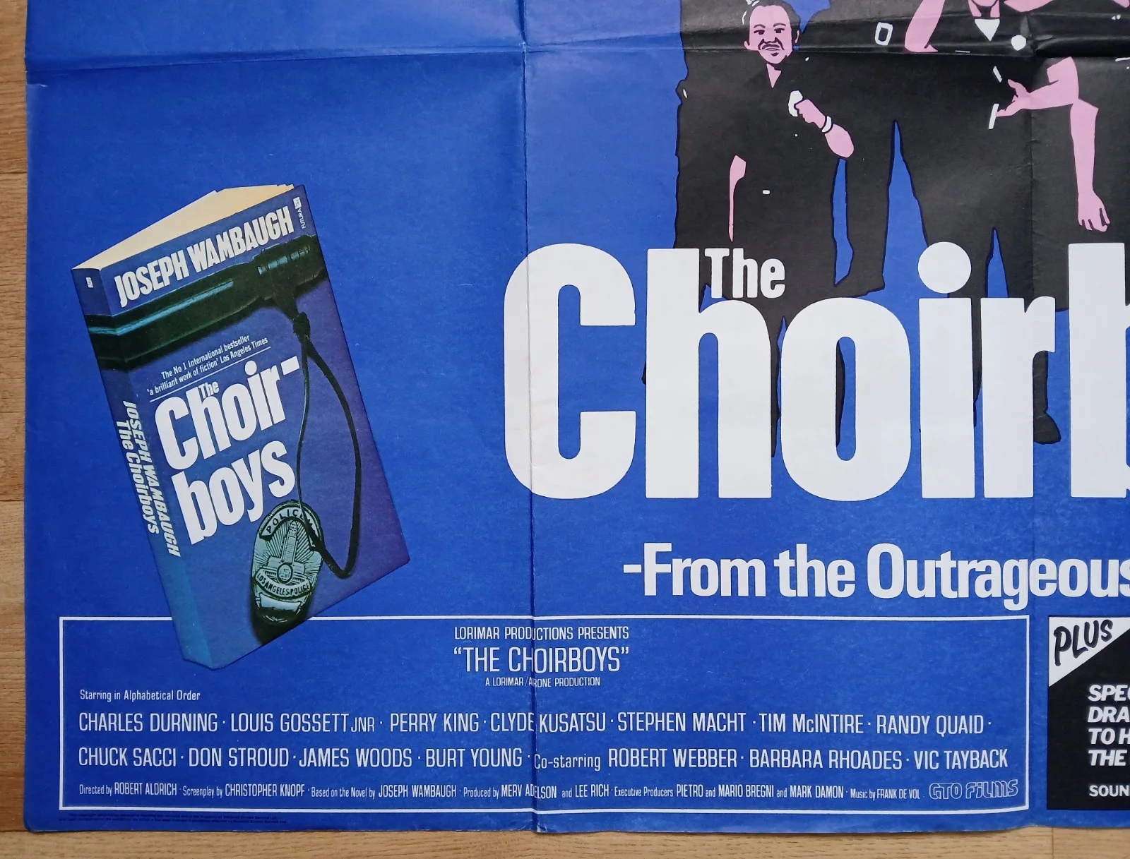 THE CHOIRBOYS (1977) original UK quad poster -Robert Aldrich Police comedy drama, изображение 4