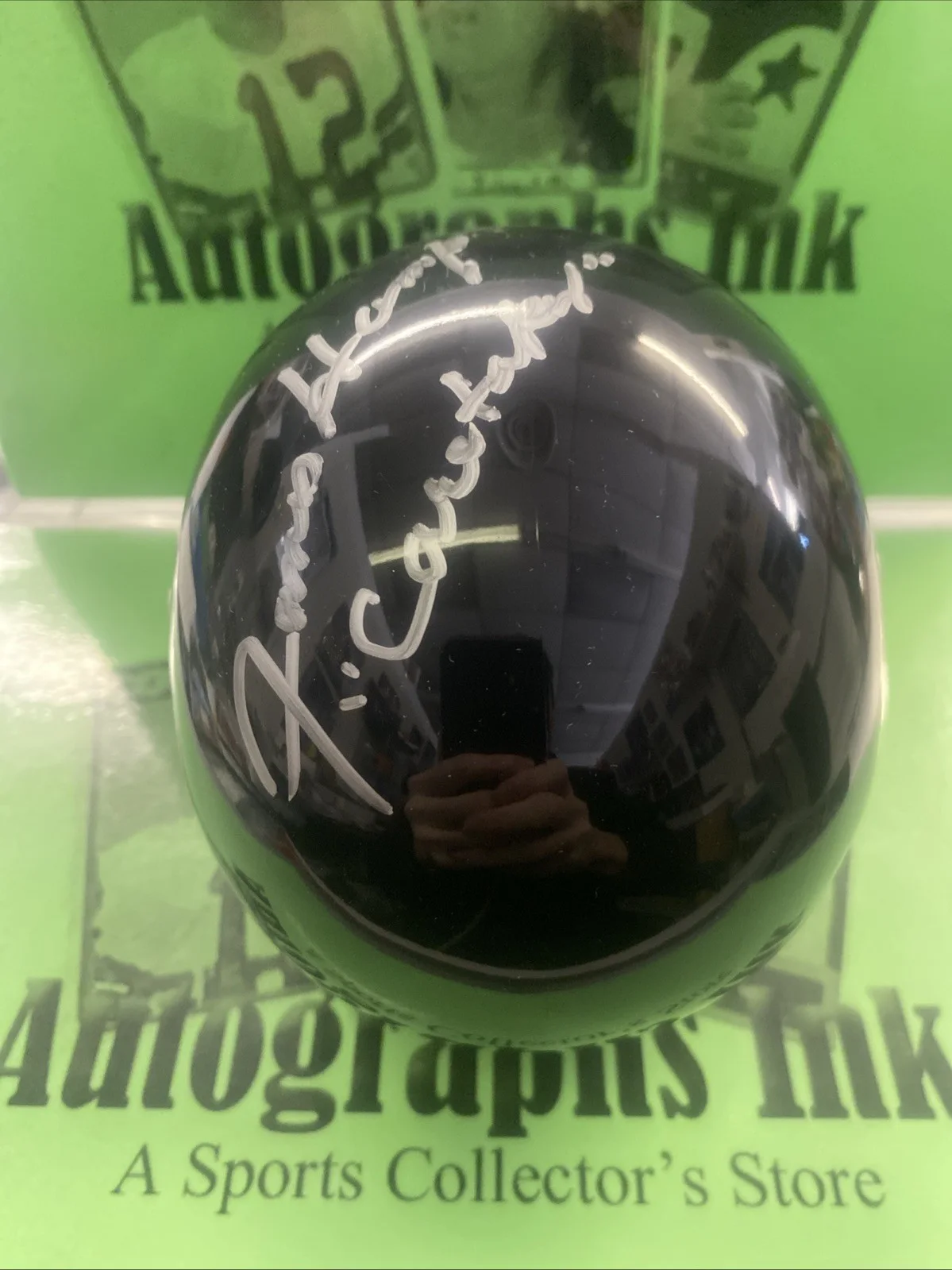 James Hampton — James Hampton Autographed Longest Yard Custom Mini Helmet Caretaker Z1, image 3