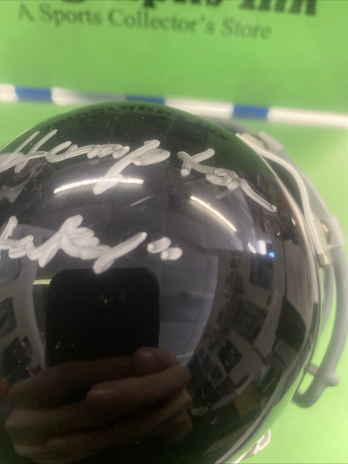 James Hampton — James Hampton Autographed Longest Yard Custom Mini Helmet Caretaker Z1, image 5