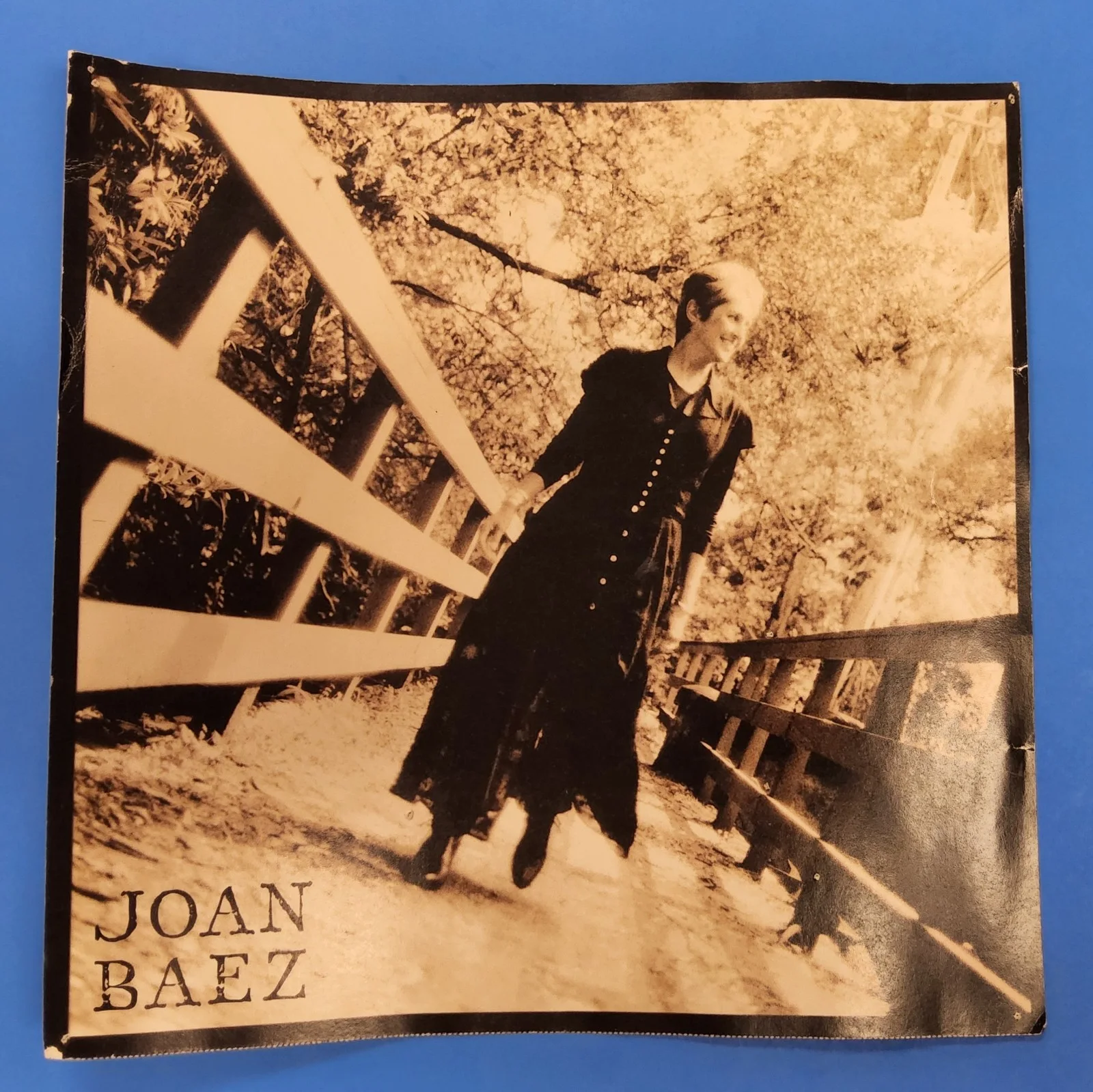 SIGNED Joan Baez Gone From Danger Double Sided Poster Flat, image 3