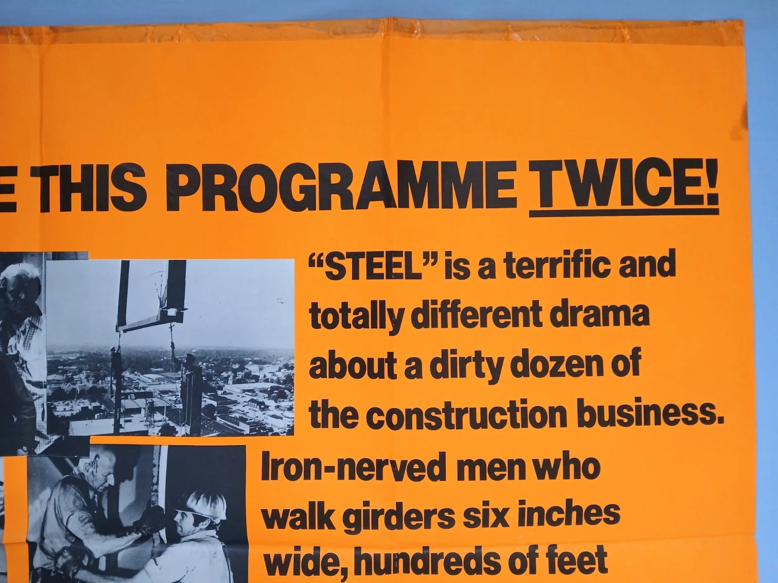 HOT STUFF / STEEL (1979) original UK quad poster - Dom DeLuise, Lee Majors, image 3