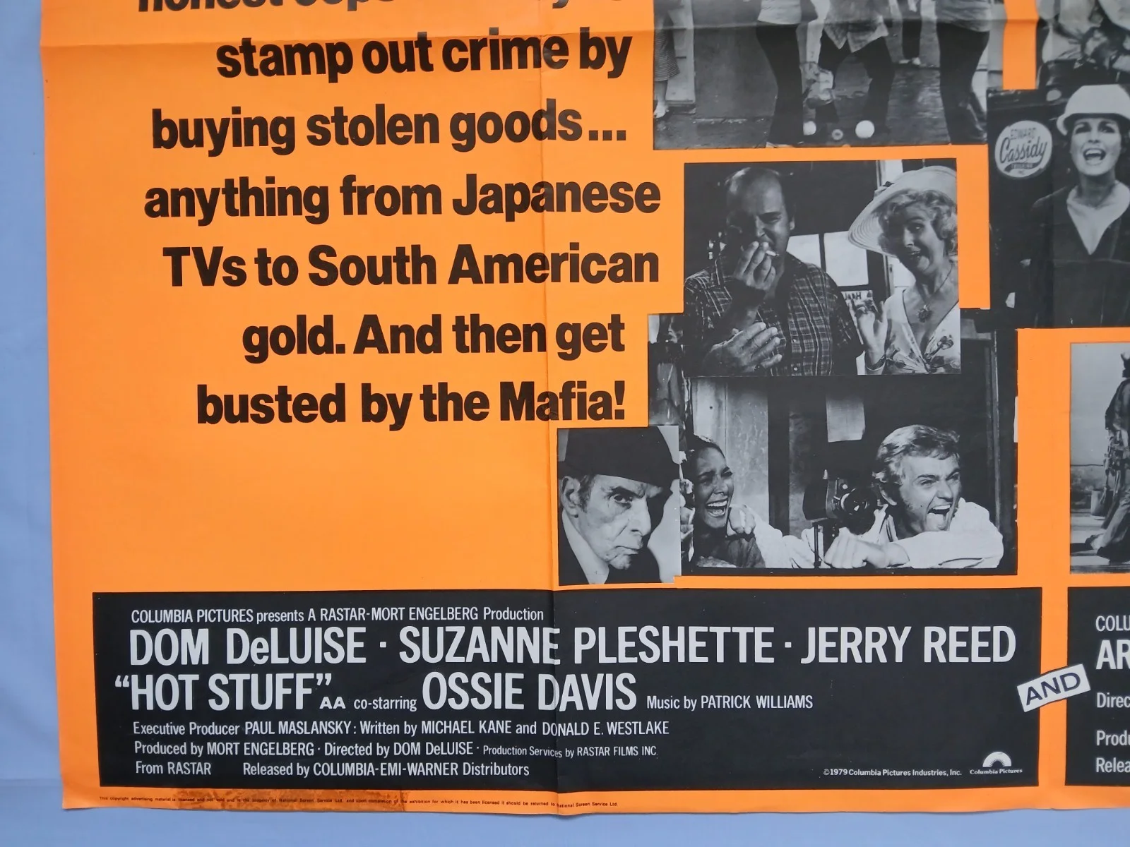 HOT STUFF / STEEL (1979) original UK quad poster - Dom DeLuise, Lee Majors, image 4