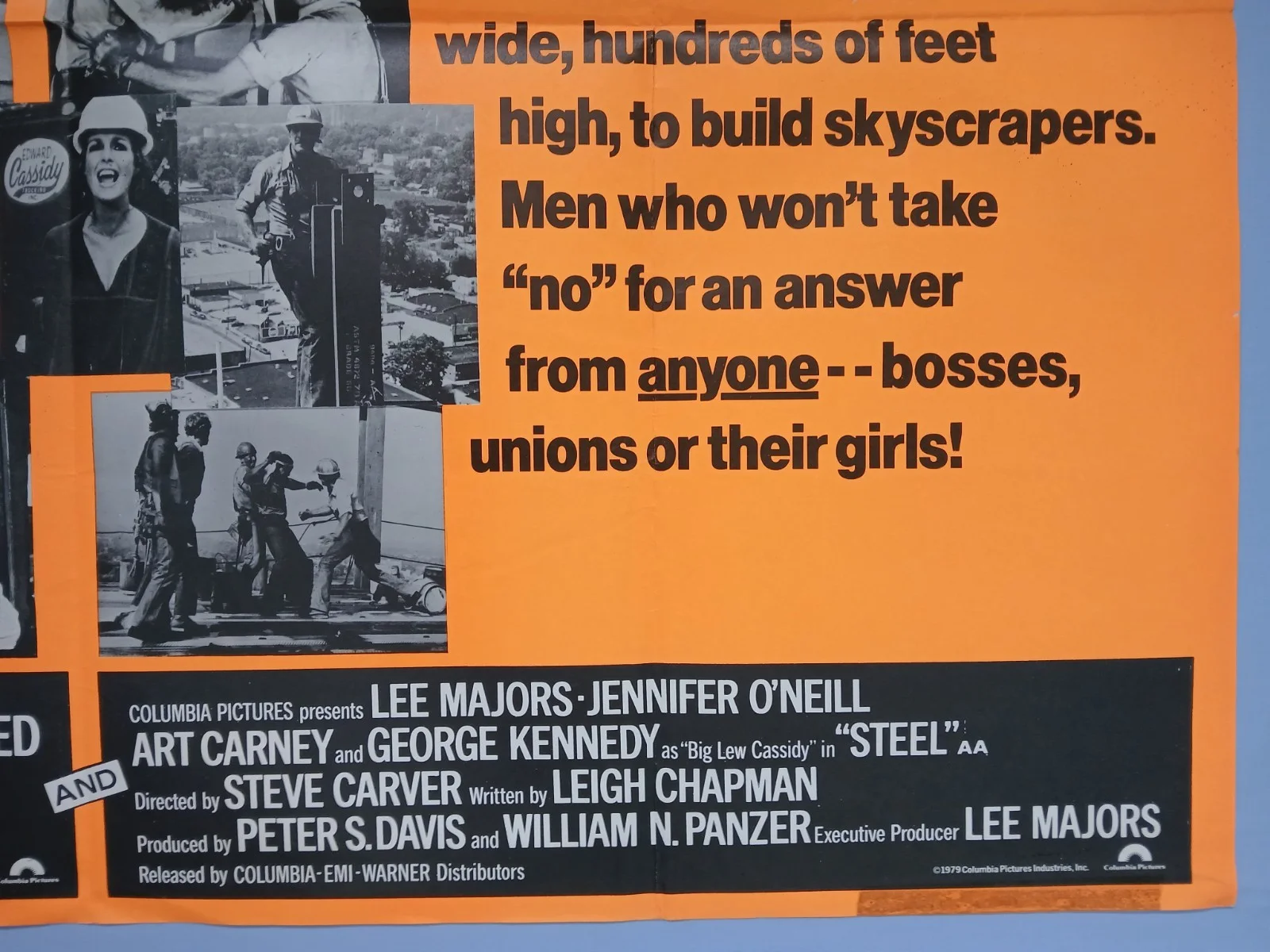 HOT STUFF / STEEL (1979) original UK quad poster - Dom DeLuise, Lee Majors, image 5