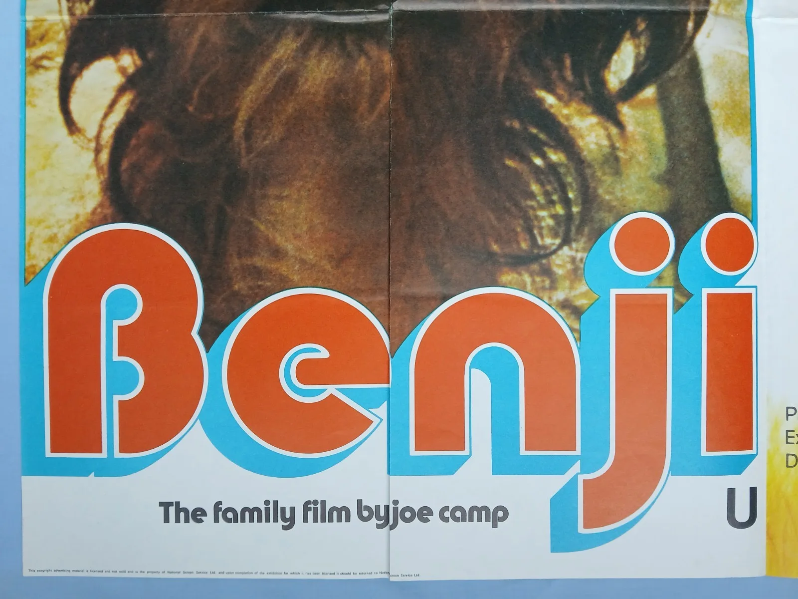 BENJI / É LOLLIPOP (1974/1975) original UK double-bill quad poster, изображение 4