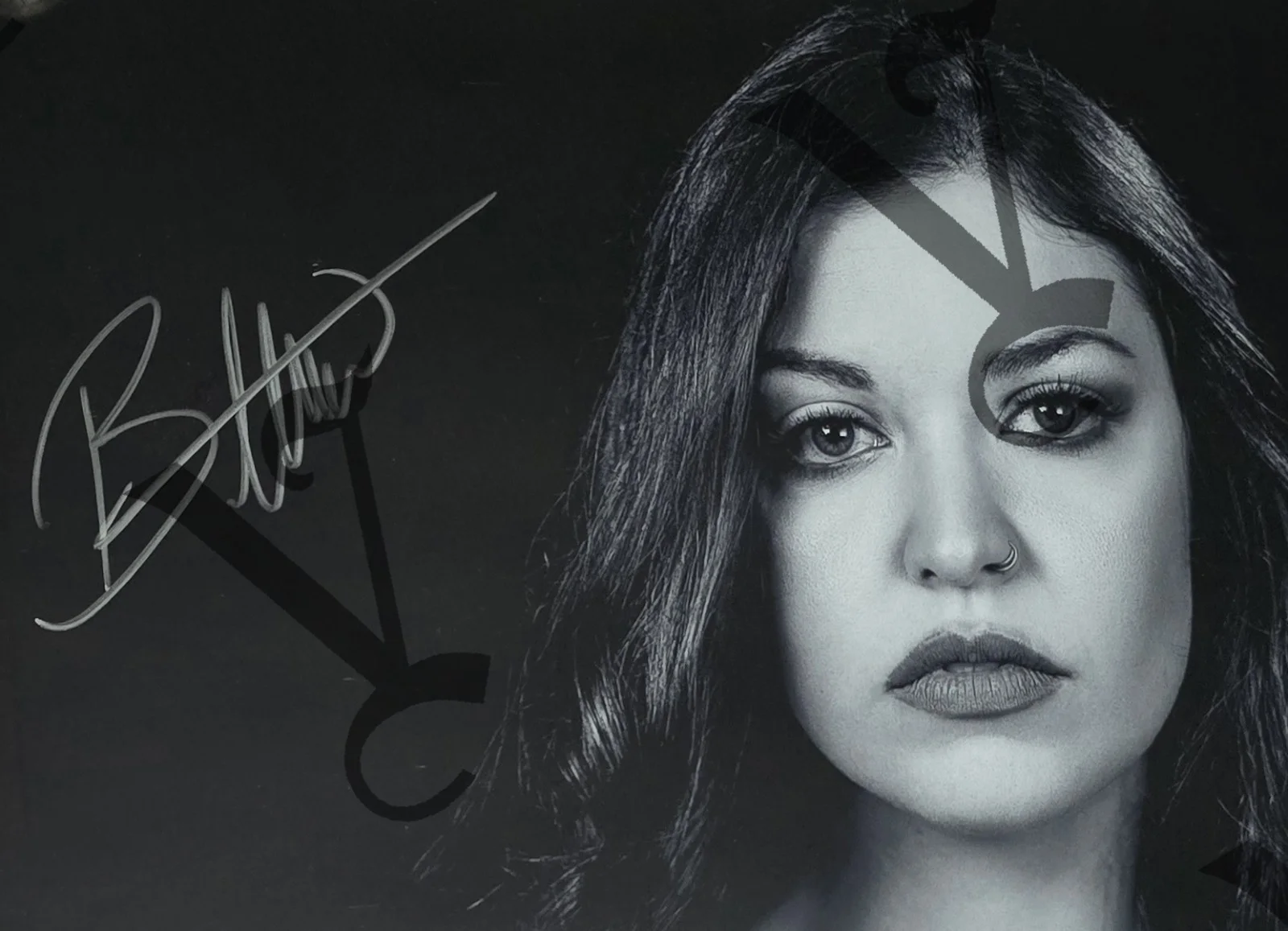 Vicky Psarakis (The Agonist/Sicksense) Signed/Autographed 11 X 17 Poster, image 2