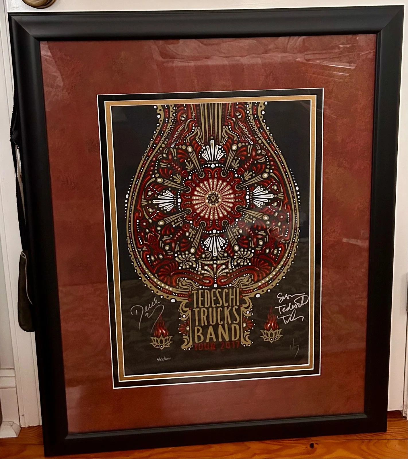 Official Tedeschi Trucks Band autographed 2017 Tour poster: matted and framed, image 2