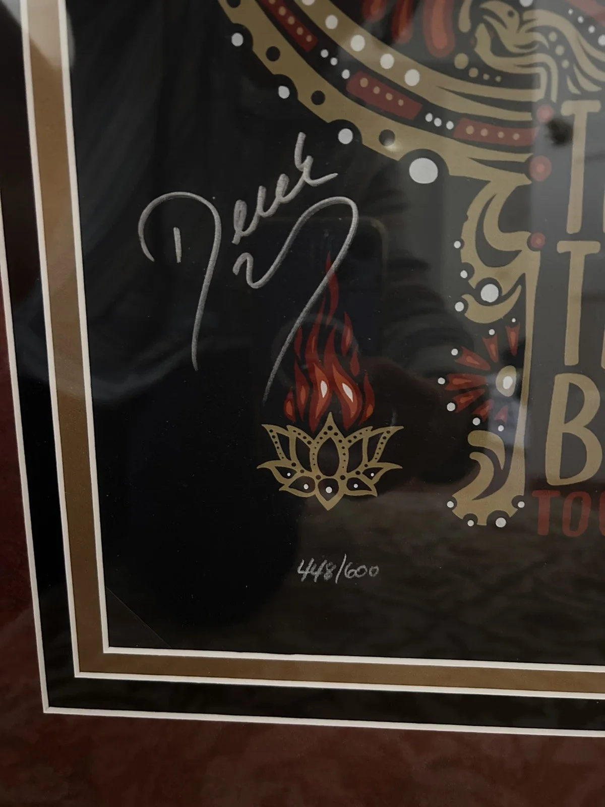 Official Tedeschi Trucks Band autographed 2017 Tour poster: matted and framed, image 3