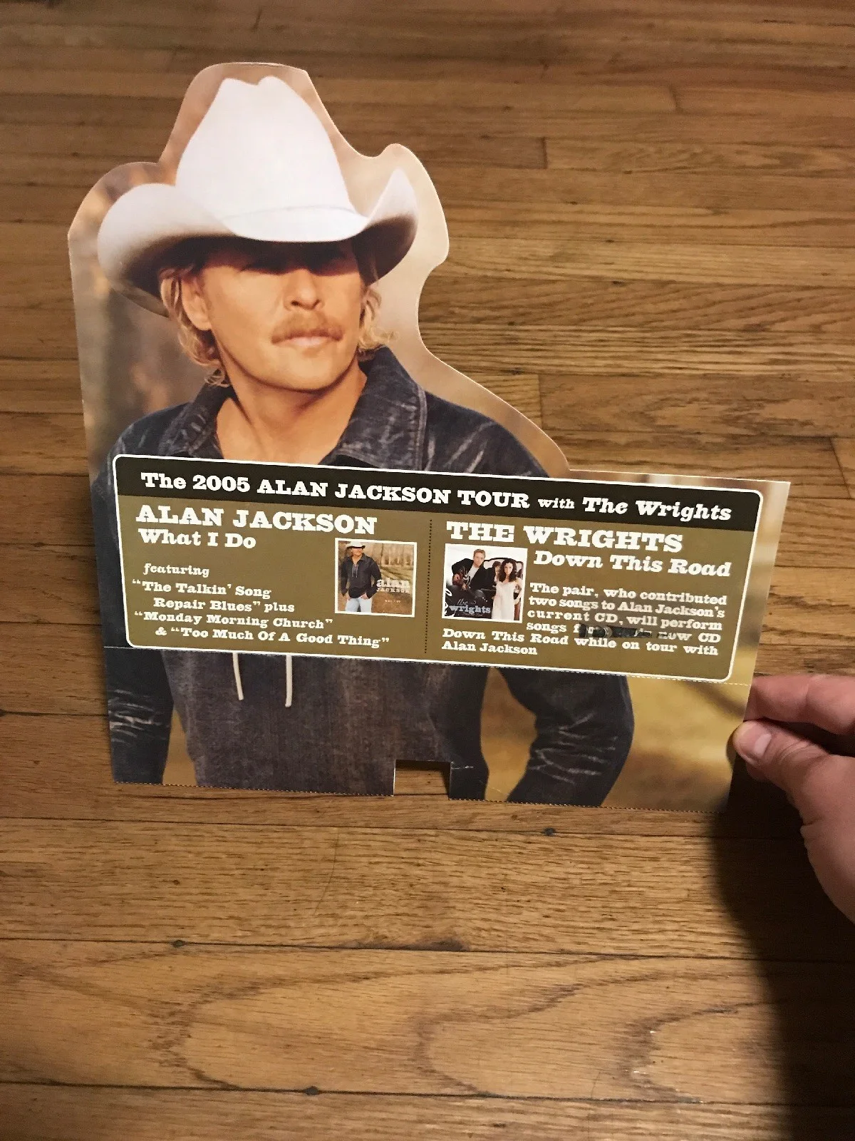 Alan Jackson & The Wrights 2005 Your Promotional Cutout Poster, изображение 5
