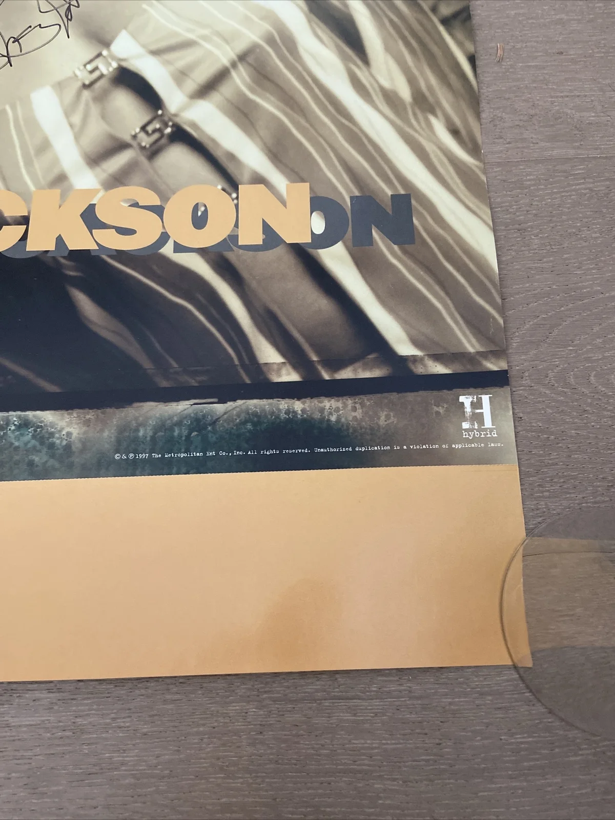 SHERRI JACKSON Signed Promotional Poster for her Self Titled Album Hybrid 2002, изображение 4