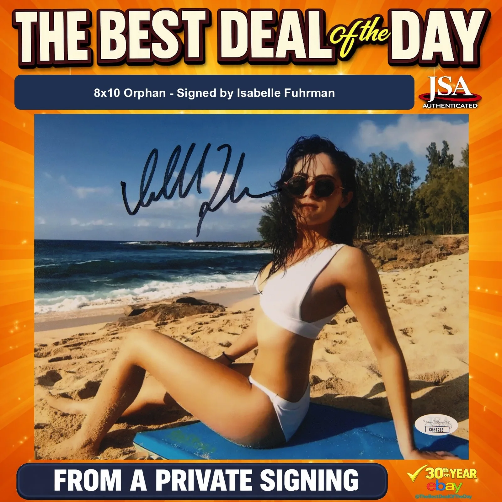 Isabelle Fuhrman — Isabelle Fuhrman Signed 8x10 Photo JSA COA from Private Signing