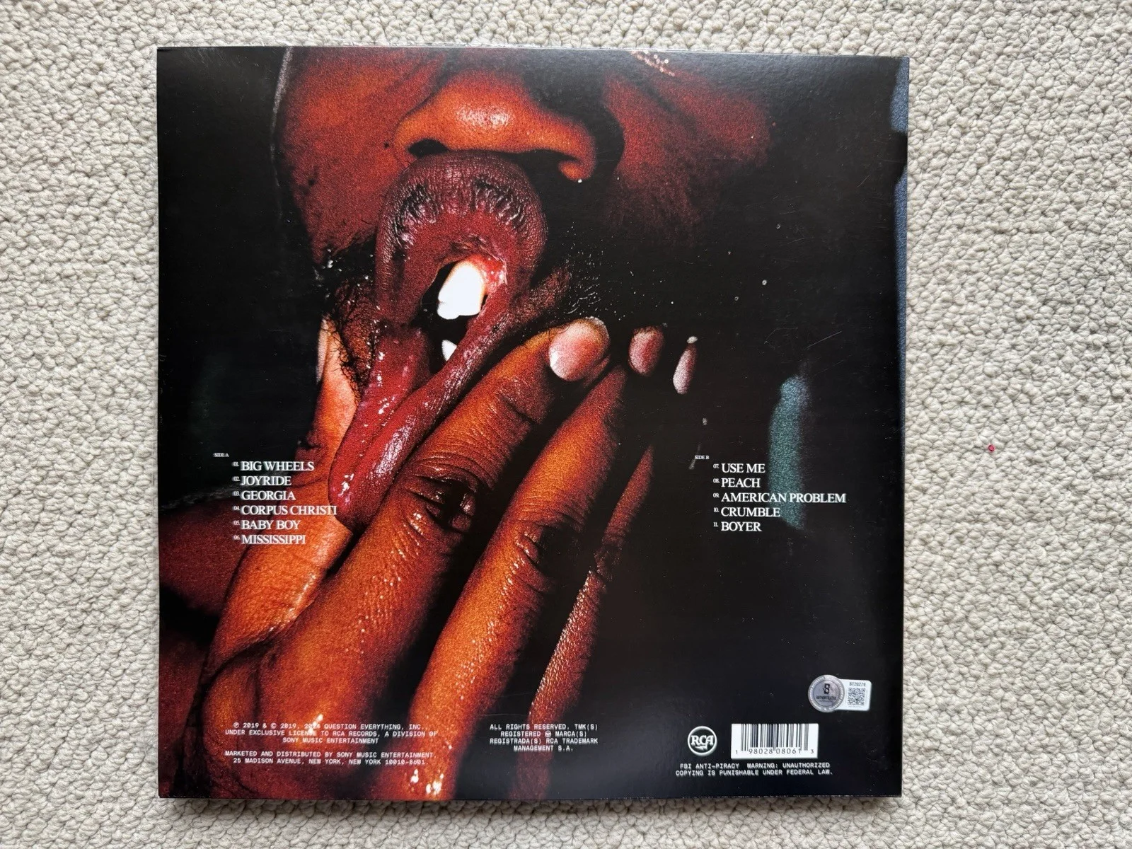 Kevin Abstract Signed Arizona Baby Vinyl Album LP BAS COA Record Brockhampton, изображение 3