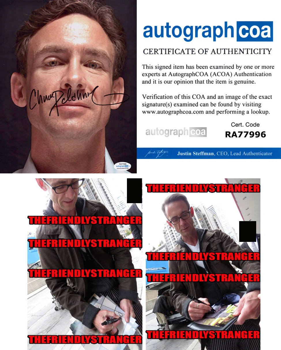 CHUCK PALAHNIUK — Chuck Palahniuk signed Autographed 8x10 Photo FIGHT CLUB AUTHOR b Proof ACOA COA