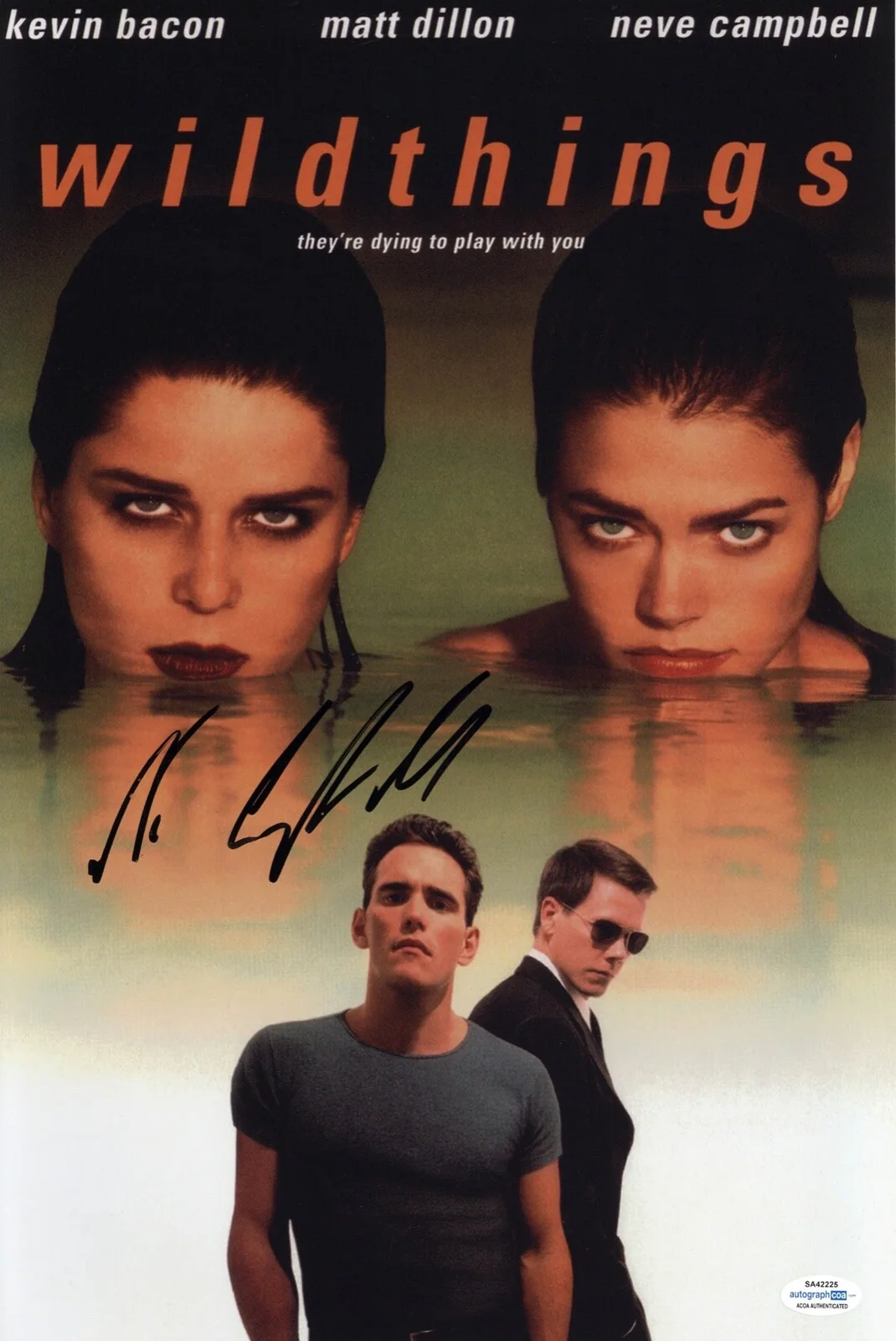 NEVE CAMPBELL — Neve Campbell signed "WILD THINGS" 11x17 Photo AUTOGRAPH Proof SEXY Hot ACOA COA, image 3