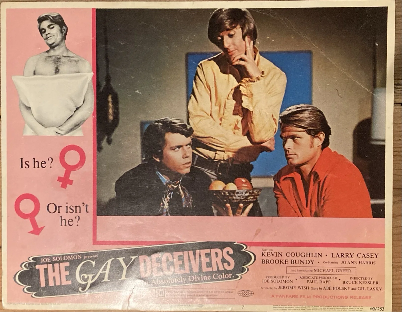 Vintage Film Advert Advertising Gay Deceivers Lobby Card 1969 Movie Memorabilia, изображение 3