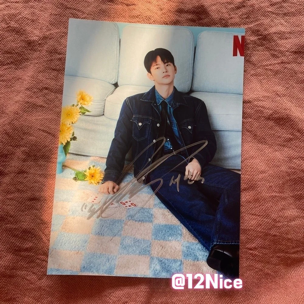 Boyfriend on Demand Jisoo Seo In Guk Autographed Signed Photo 4*6 2026, изображение 4