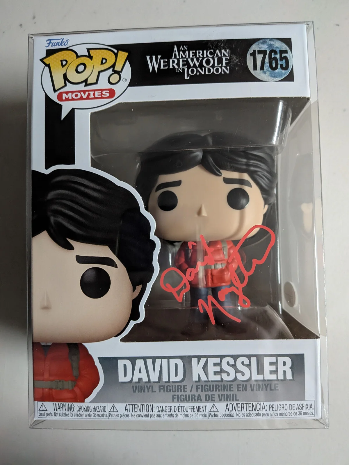 David Naughton — David NAUGHTON Signed FUNKO POP American Werewolf in London Autograph JSA COA R