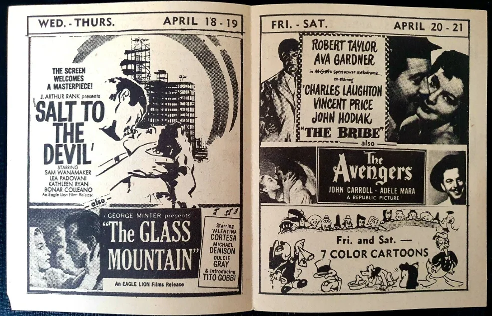 VINTAGE ORIGINAL 1950 NEW YORK MOVIE FLYER - DISNEY, MARIA MONTEZ, PHANTOM OPERA, изображение 2