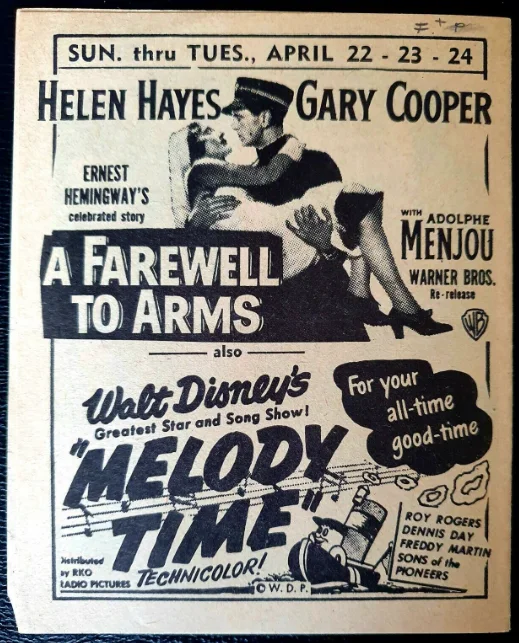 VINTAGE ORIGINAL 1950 NEW YORK MOVIE FLYER - DISNEY, MARIA MONTEZ, PHANTOM OPERA, изображение 3