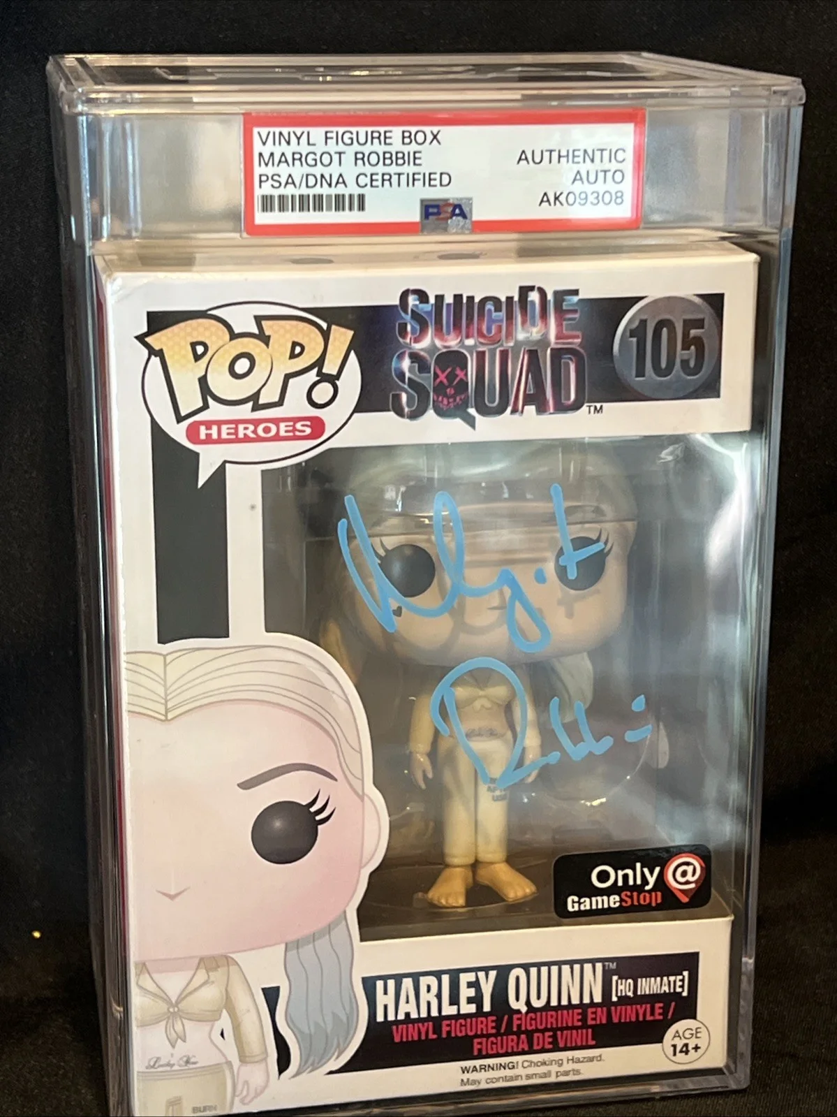 Margot Robbie — Margot Robbie Signed Autograph Suicide Squad Funko Pop 105 Slabbed PSA/DNA
