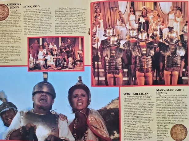 TWO VINTAGE 1980 SOUVENIR BROCHURES MEL BROOKS' HISTORY OF WORLD, KAHN, LEACHMAN, изображение 2