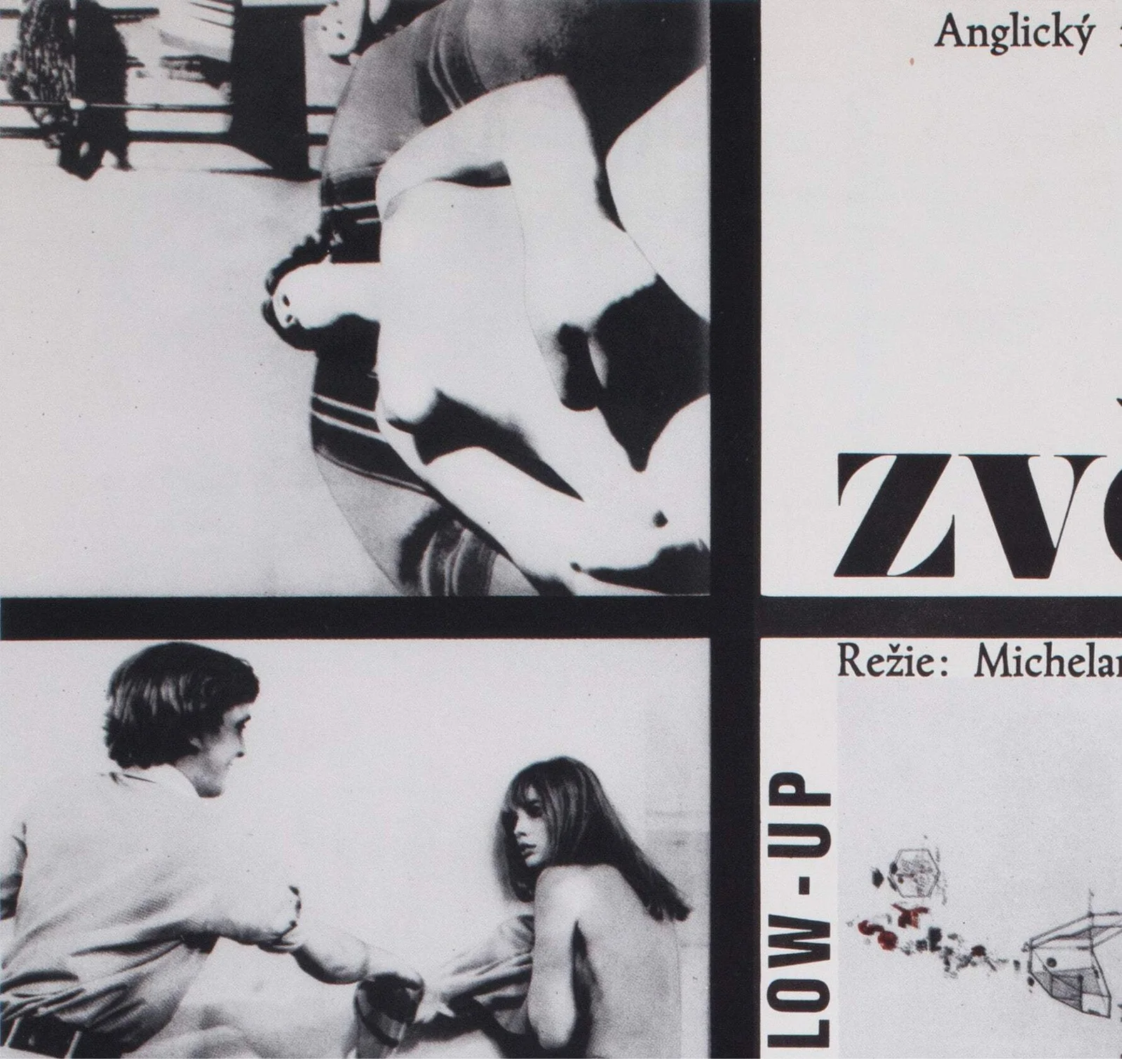 Blow up 1968 Czech A1 Film Poster Milan Grygar, изображение 3