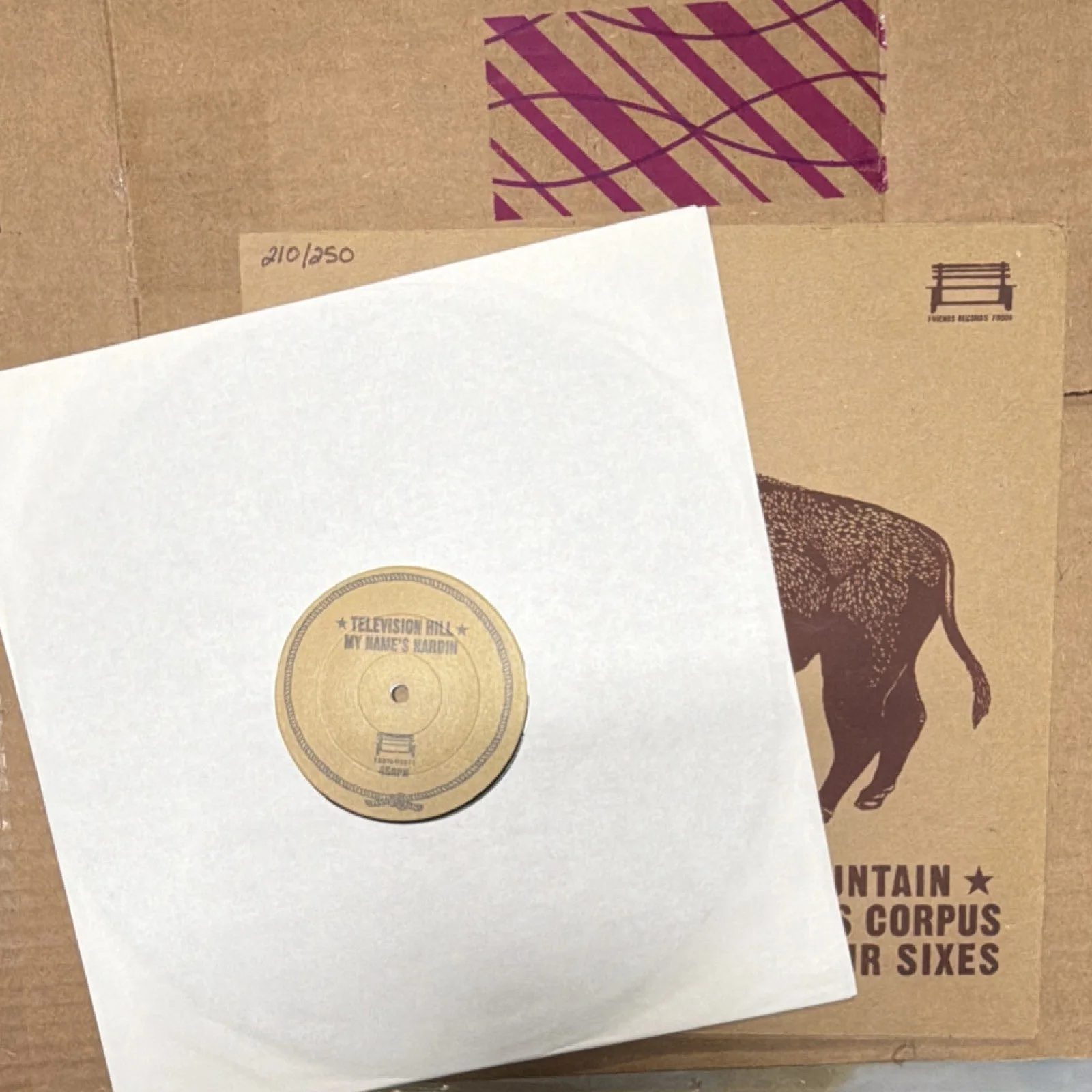 Television Hill My Name's Hardin Autographed Limited Ed. Vinyl Record 210 of 250, изображение 3