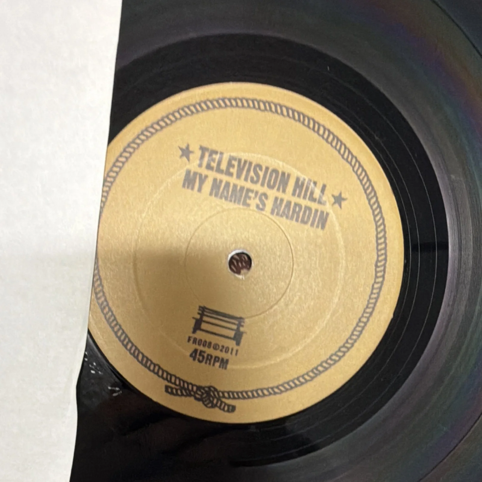 Television Hill My Name's Hardin Autographed Limited Ed. Vinyl Record 210 of 250, изображение 5