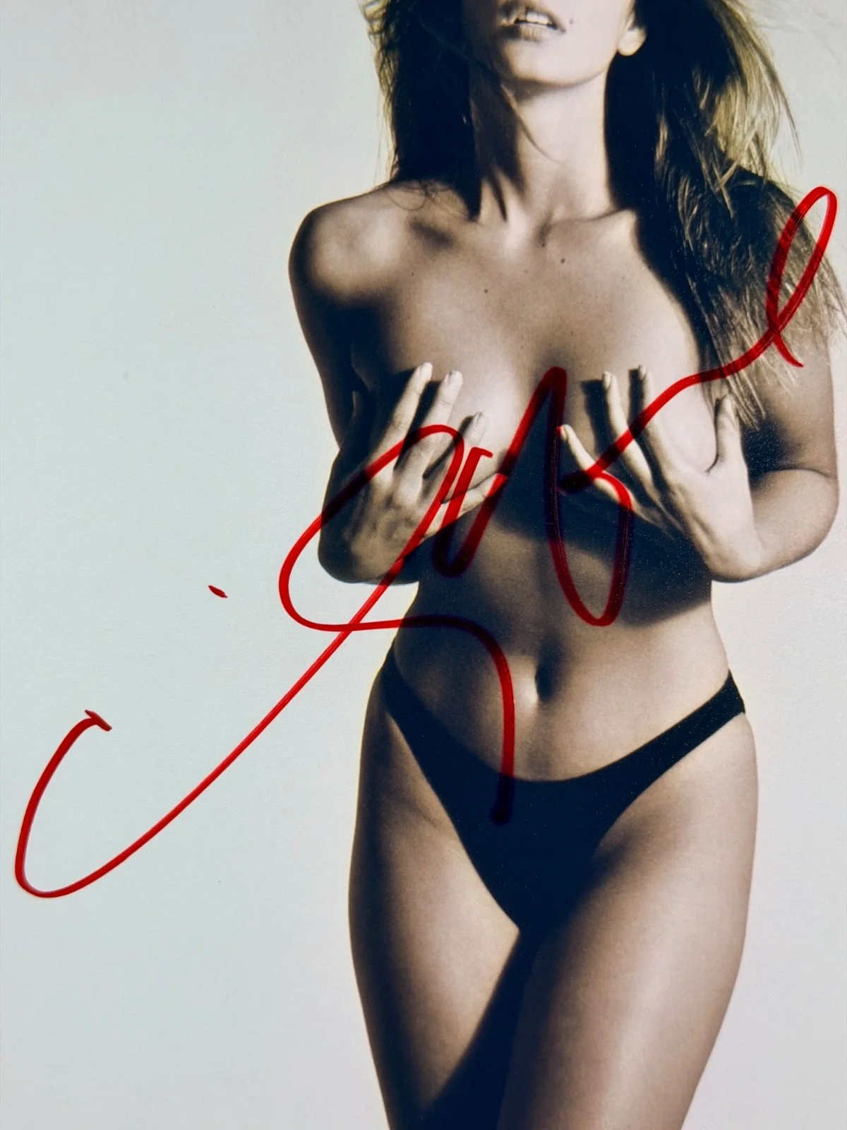 Cindy Crawford — Cindy Crawford Signed 8.5x11 Photo Autograph Supermodel COA, изображение 2