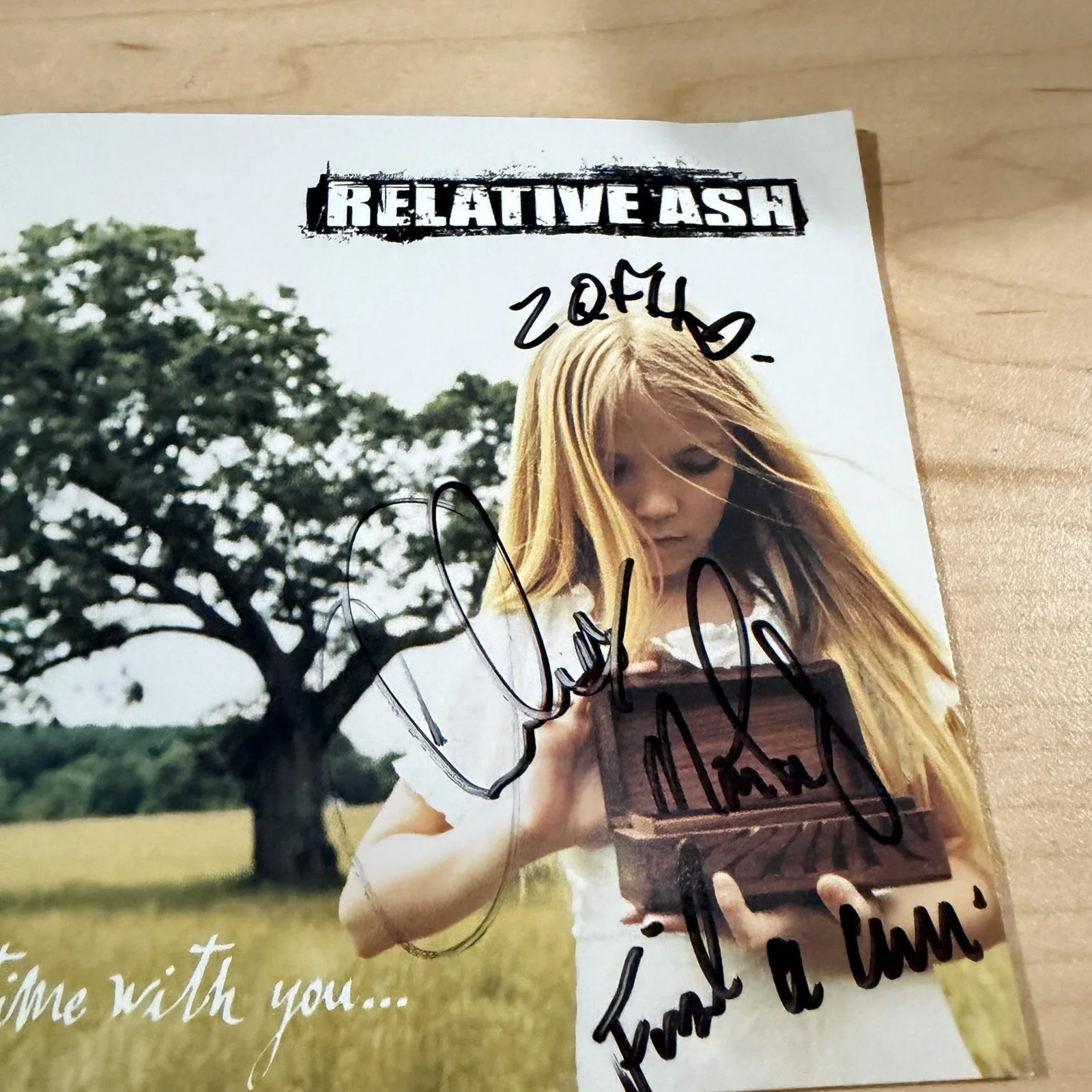 Relative Ash - Signed - Out Time With You… CD Autographed, image 5