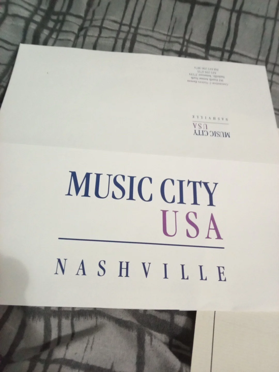 Music City USA Lee Greenwood Signed Invitation 1992, изображение 2