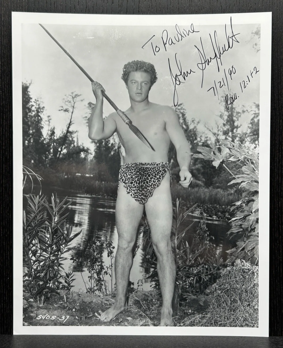 John Sheffield — JOHN SHEFFIELD HAND SIGNED "TARZAN" PHOTO * JSA COA Actor Autograph * JUNGLE BOY, изображение 2