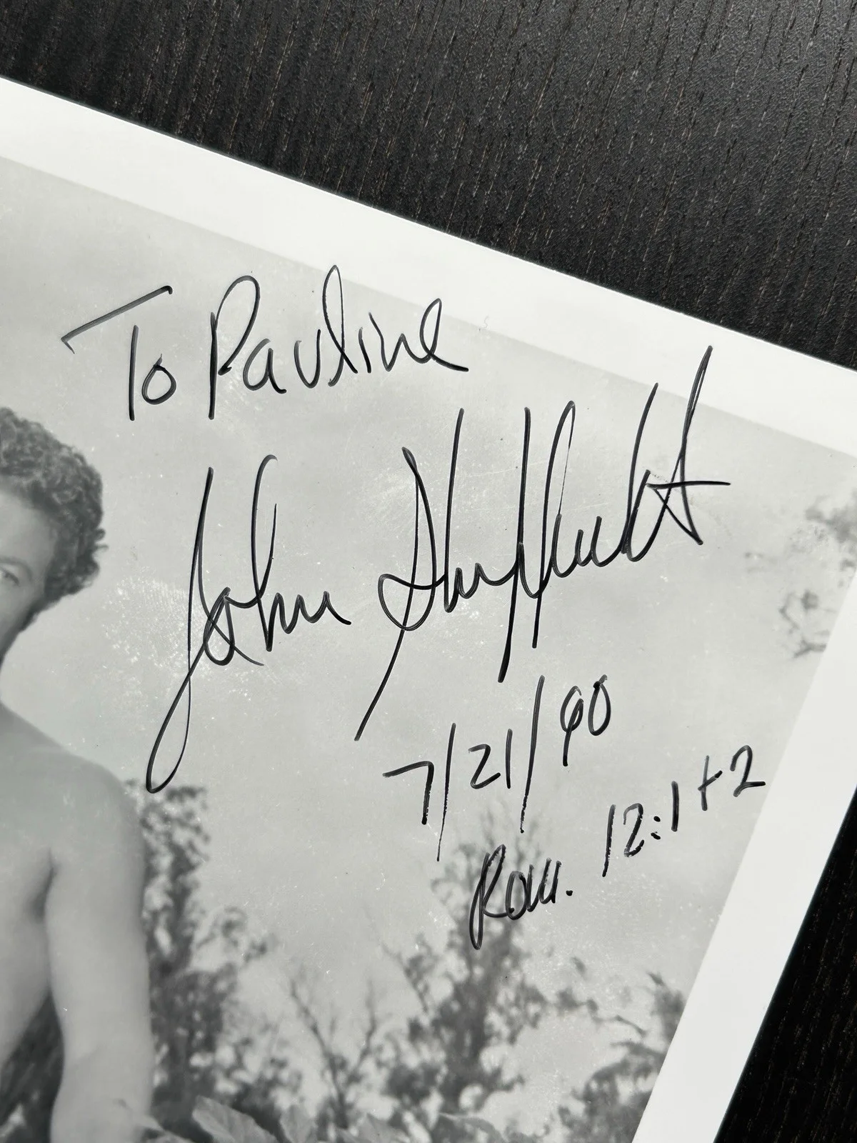 John Sheffield — JOHN SHEFFIELD HAND SIGNED "TARZAN" PHOTO * JSA COA Actor Autograph * JUNGLE BOY, изображение 3